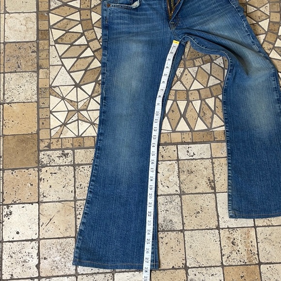 Lucky Brand Dungarees 6/28 blue jeans/ distressed - Picture 9 of 11